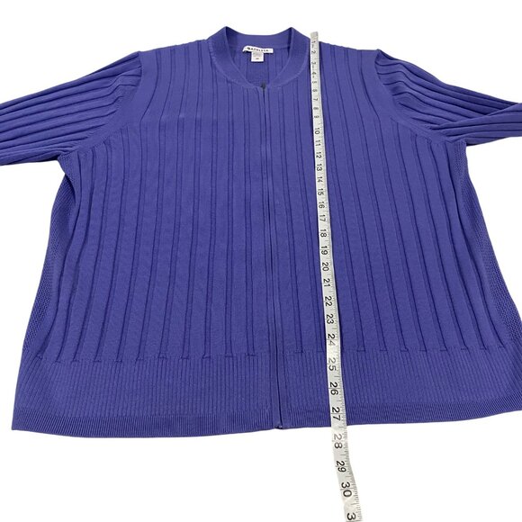 Athleta Fairway Zip-Up Sweater‎ Adonis Blue Size 2X - Picture 11 of 11